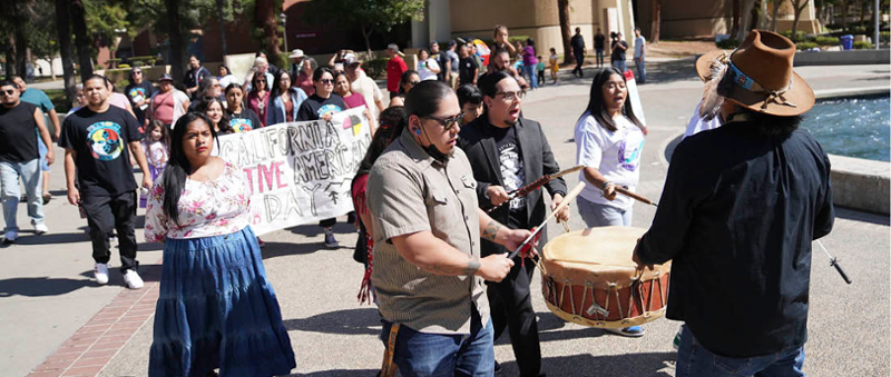 Native American procession
