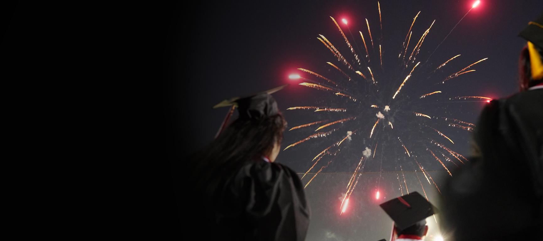 Fireworks at Commencement