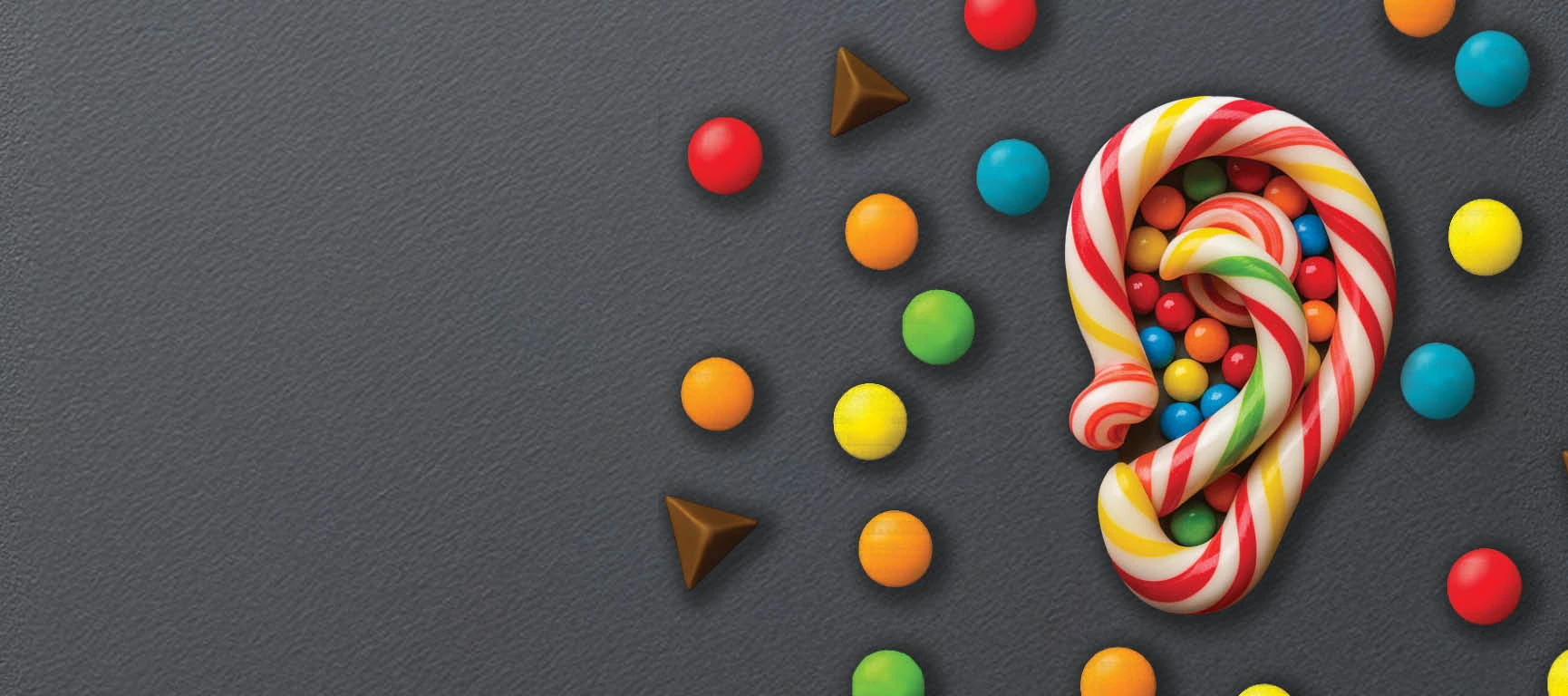 candy in the shape of an ear