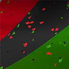 red black and green colors 