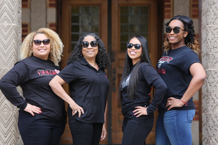 committee members wearing sunglasses