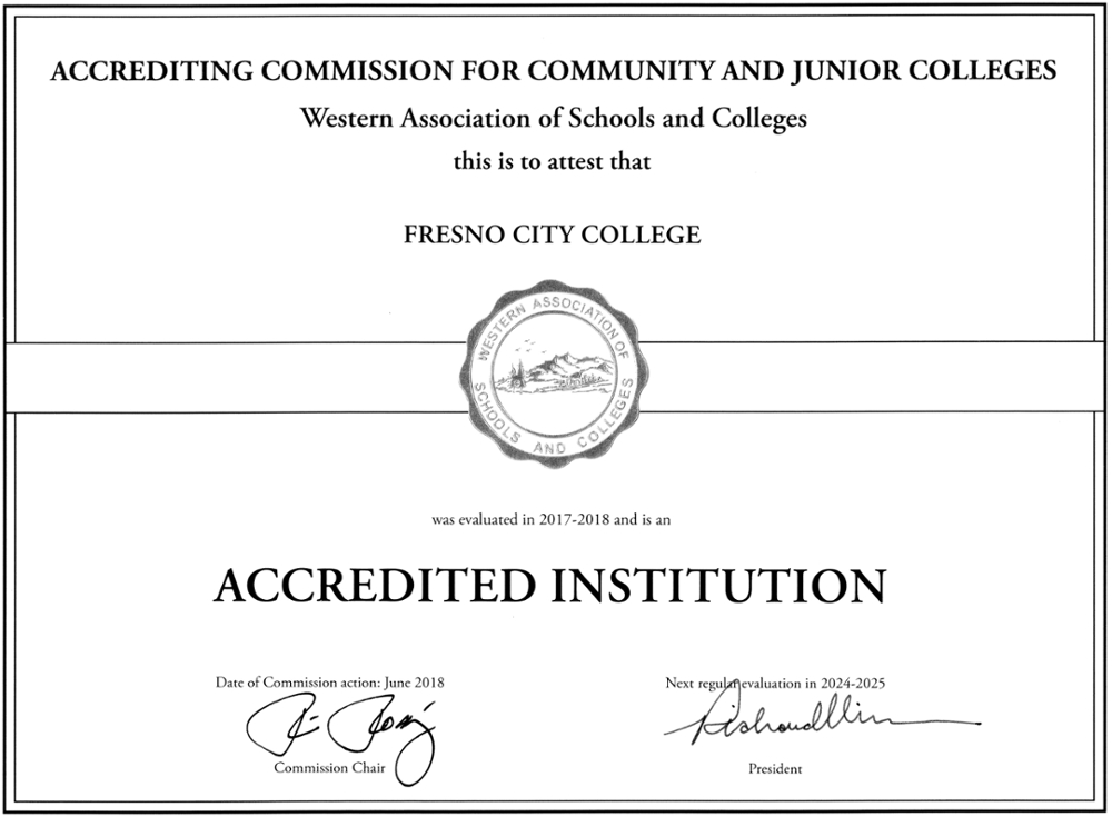 Certificate of Accreditation