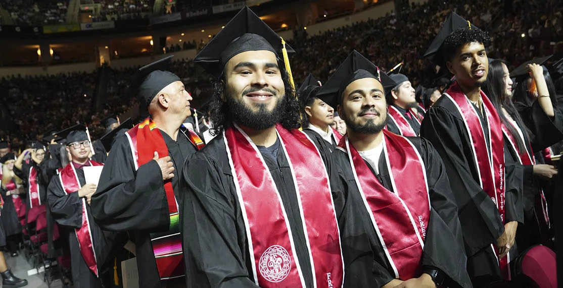 students at graduation