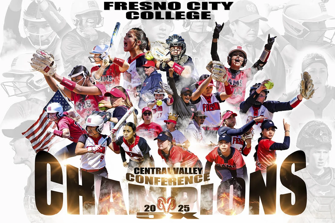 FCC Softball Central Valley Champions collage