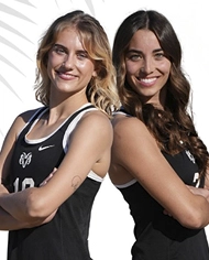 two beach volleyball players