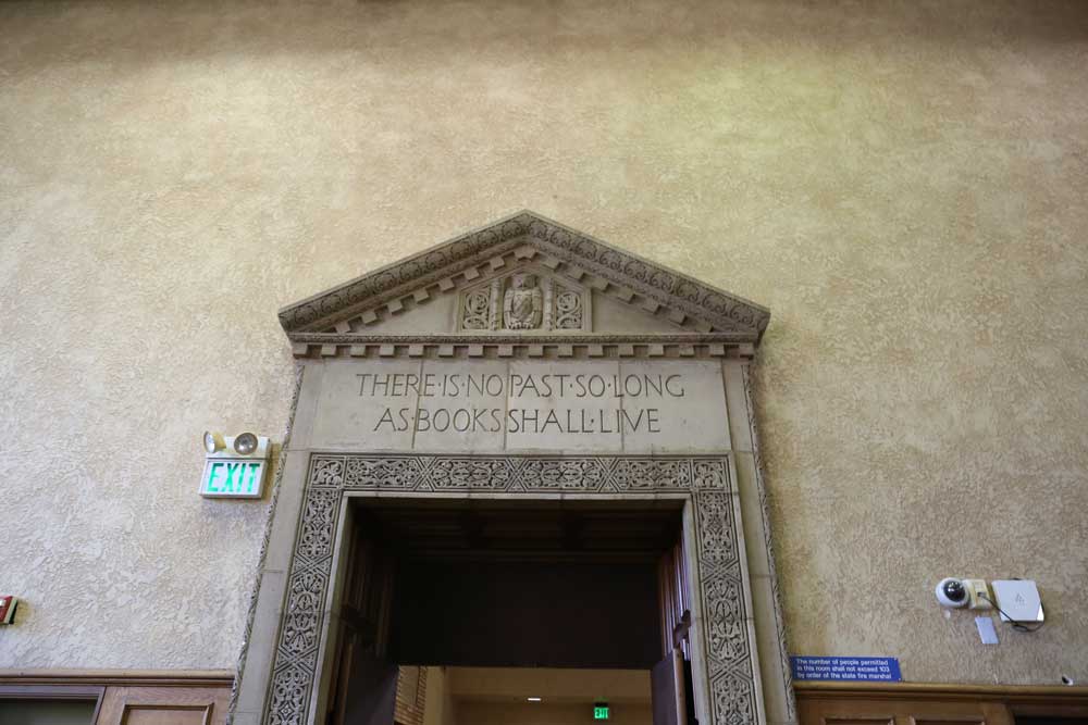 library reference doorway