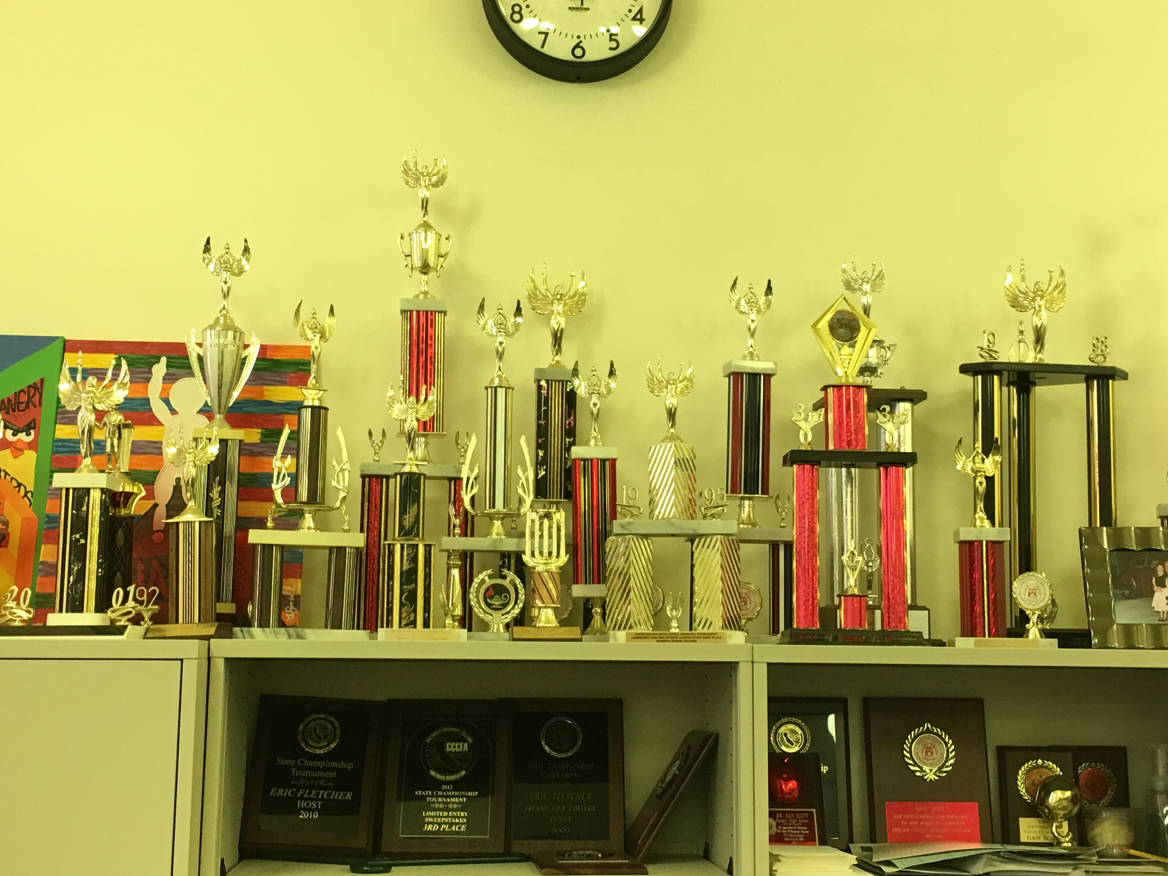      Fresno City College Speech and Debate Team Trophies 