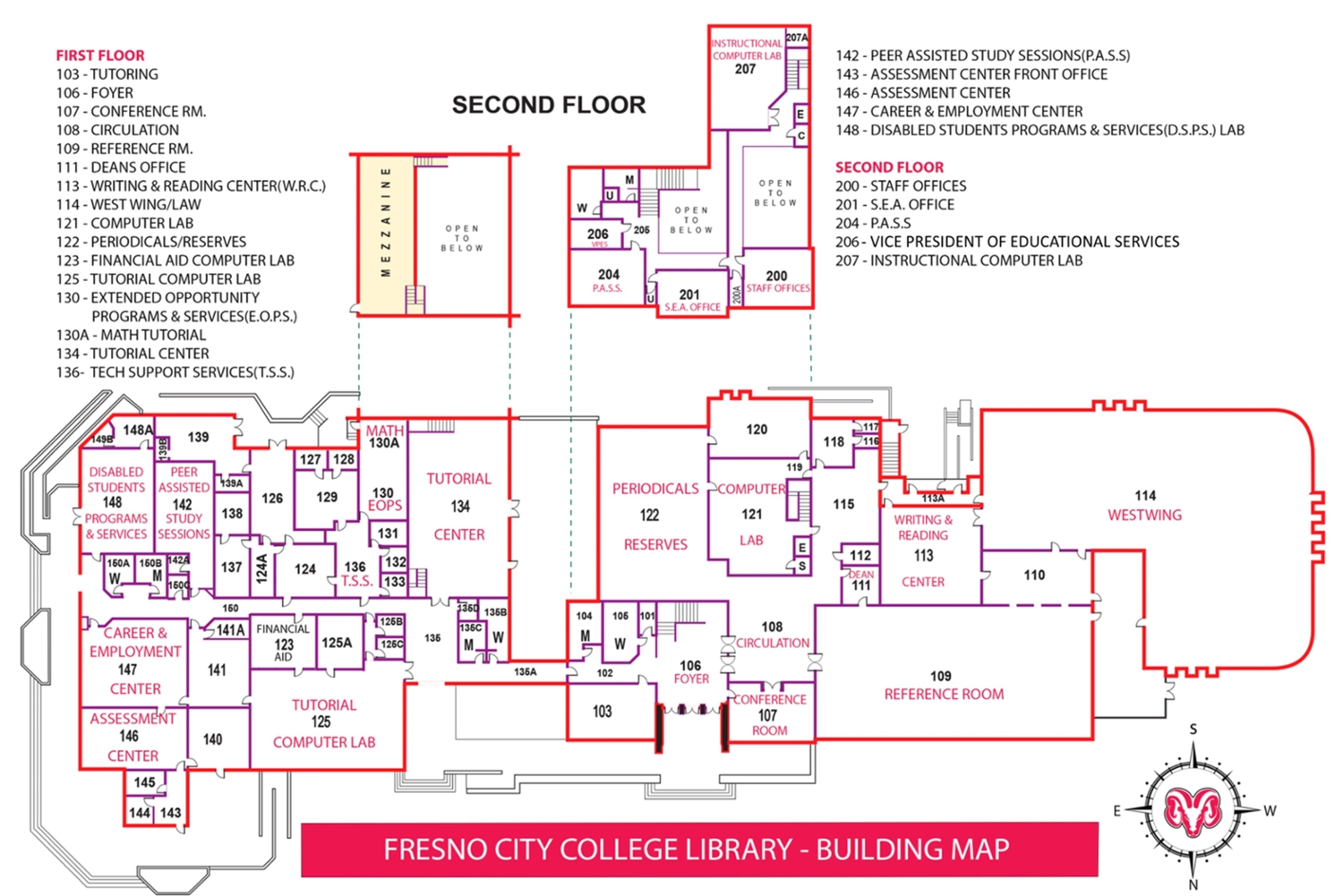 Library Layout Map