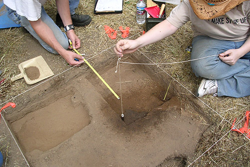 Students present their research at the annual meeting of the American Anthropological Association.       Students practicing archaeological excavation techniques.       Students analyzing fiber artifacts from the collections at Fresno City College.       Students interviewing and filming during an ethnographic project at Fresno City College. Former Fresno City College anthropology student, Ashlee Dotson, working with Golden Lion Tamarins at the Fresno Chaffee Zoo. Ashlee transferred from Fresno City College and completed her Bachelor’s degree in Anthropology at CSU Fresno.”