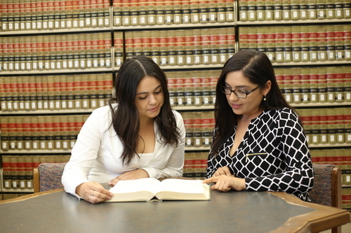 Students studying law