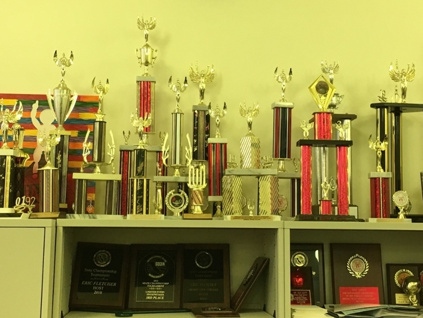      Fresno City College Speech and Debate Trophies 