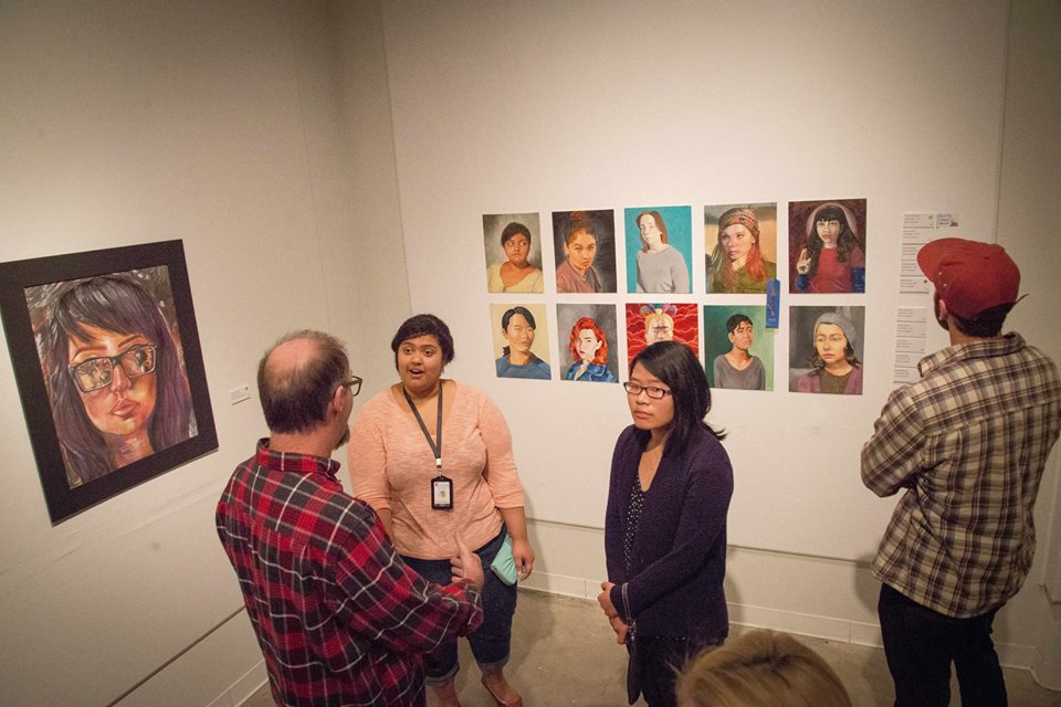 Student Art Show Opening, 2016. Photos by Mike Schwabenland