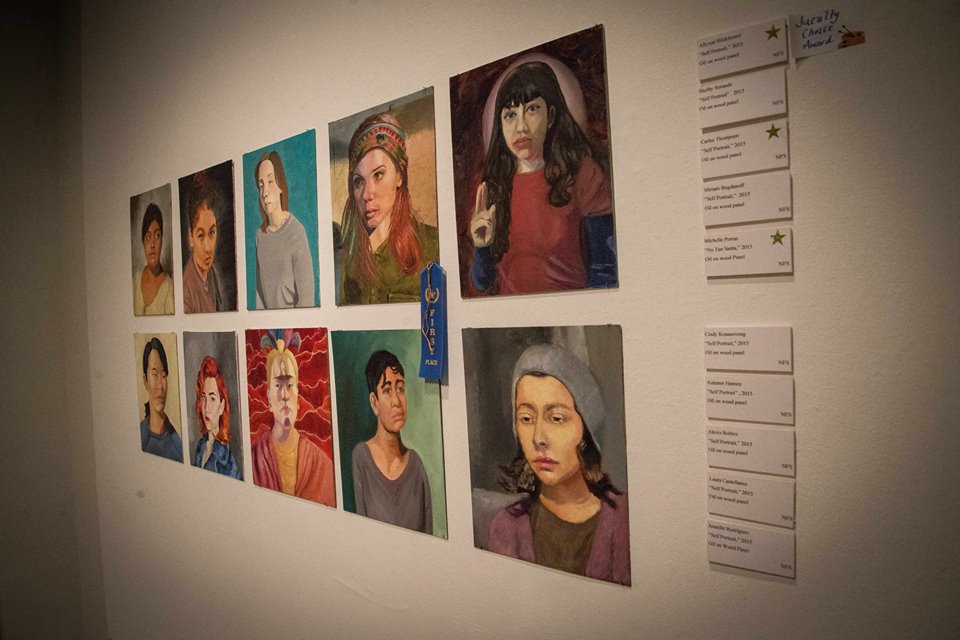 Student Art Show Opening, 2016. Photos by Mike Schwabenland