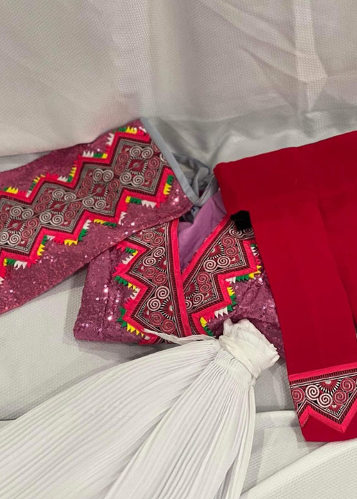 Sequined Hmong Clothing