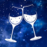 2 wine glasses