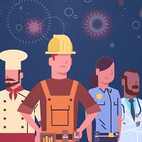Images of different types of workers