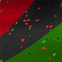 red black and green 