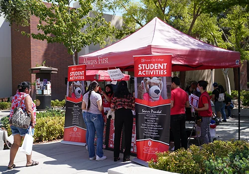Student activities booth