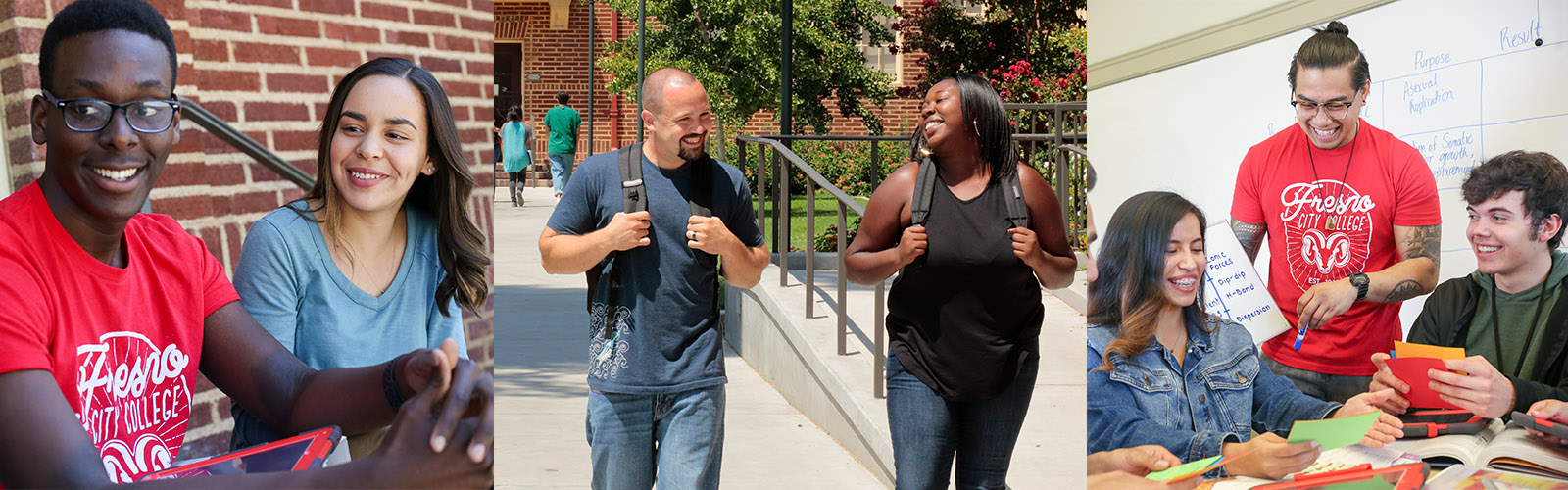 students on campus