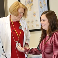 School Nurse with student