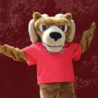 Sam the Ram with arms wide open