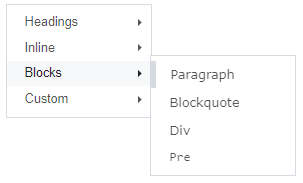 block options