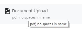 document must be PDF