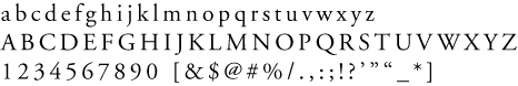 Adobe Garamond Regular Samples