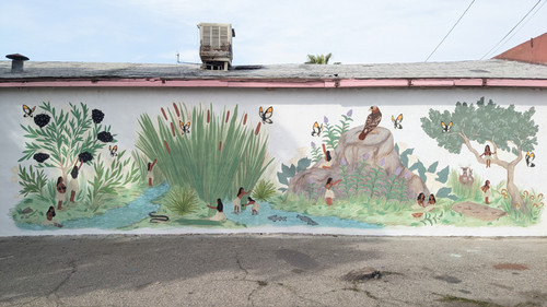 Poyomi McDarment, "Yokuts Mural," Porterville, 2023. 