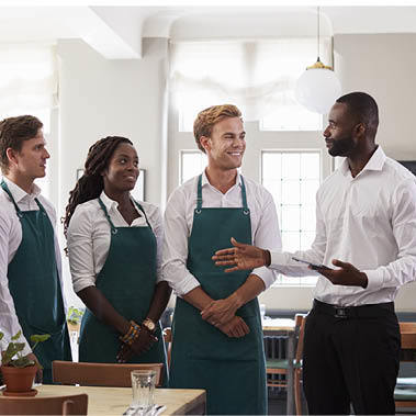 working together in food service