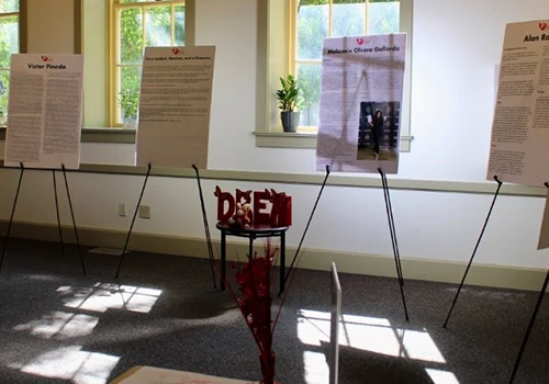 Posters Inside of Dream Center