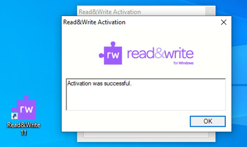 Activation was successful