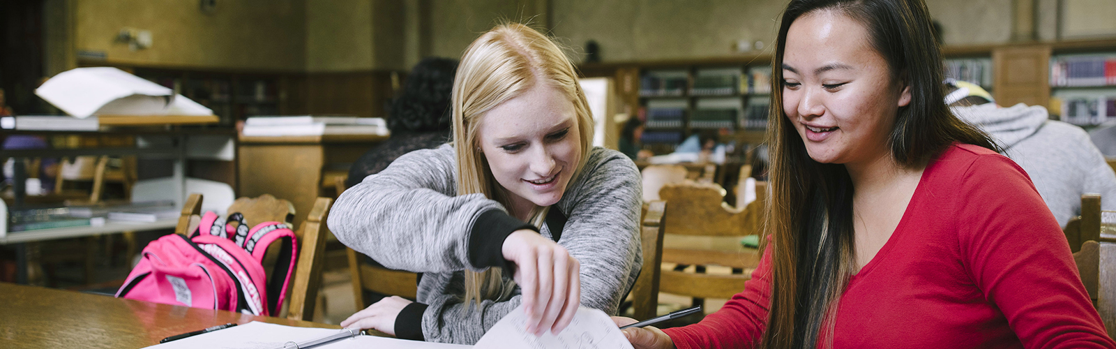 Students in Library 